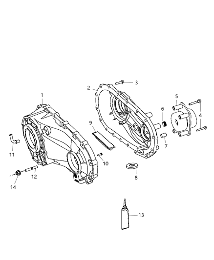 2009 Jeep Commander Case & Related Parts Diagram 1 - Thumbnail