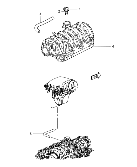 2009 Dodge Challenger Crankcase Ventilation Diagram 3 - Thumbnail