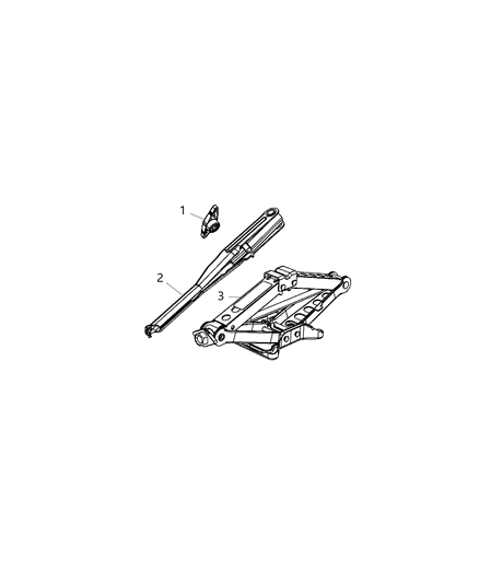 2019 Dodge Challenger Jack Assembly Diagram
