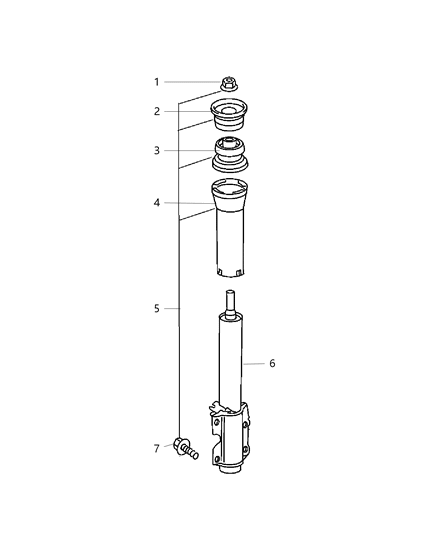 2004 Dodge Sprinter 3500 Lower Bushing, Front Diagram for 5118722AA