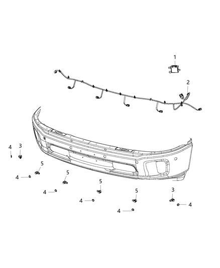 2020 Ram 2500 Park Assist Diagram 1 - Thumbnail