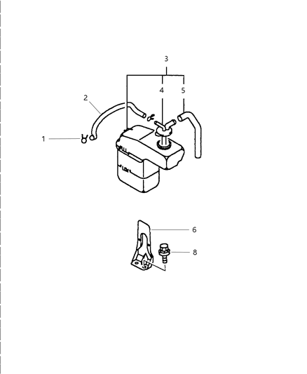 2000 Chrysler Sebring Coupe Coolant Recovery System Diagram