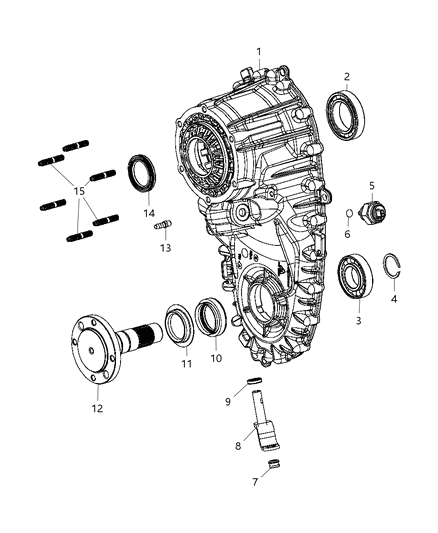 2013 Ram 3500 Cab Chassis Front Case Half Diagram 2 - Thumbnail