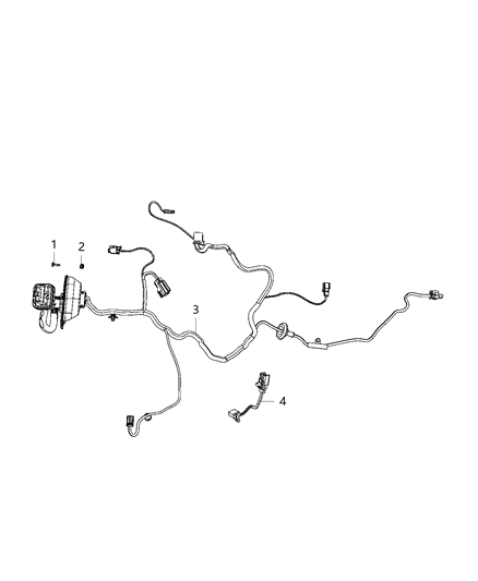 2019 Ram 3500 Cab Chassis Wiring, Rear Door Diagram