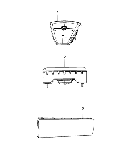 2016 Dodge Journey Air Bags Front Diagram