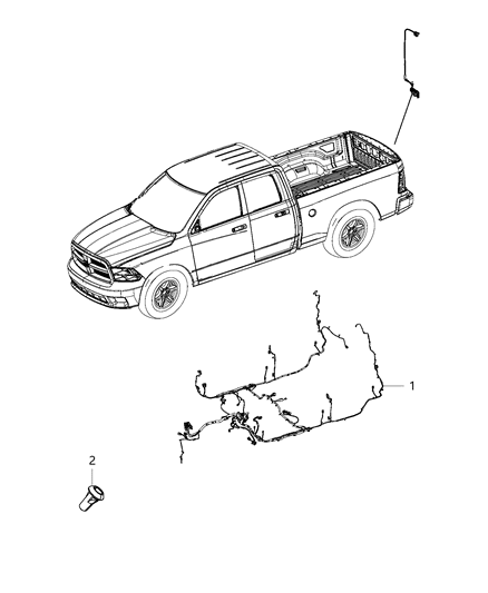 2013 Ram 3500 Cab Chassis Wiring - Body Diagram