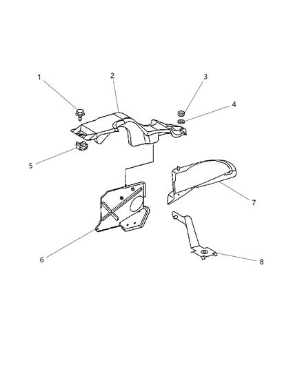 2006 Dodge Sprinter 2500 Turbo Charger Heat Shield Diagram