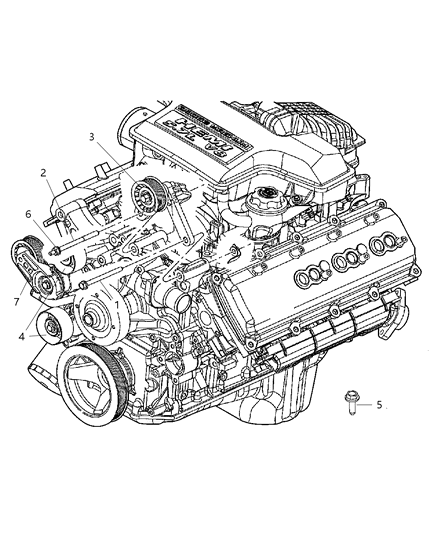2007 Chrysler Aspen Drive Pulleys Diagram 2 - Thumbnail