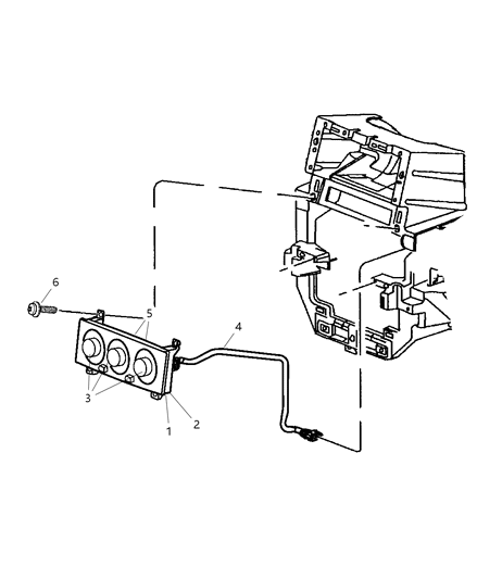 2002 Jeep Grand Cherokee Control Auto Temperature Control Diagram for 55116709AC