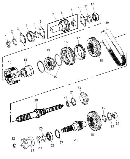 2007 Dodge Ram 3500 Cab Chassis Gear Train Diagram 1 - Thumbnail