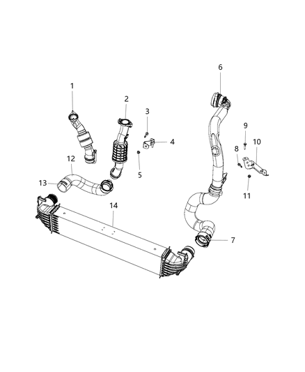 2015 Jeep Renegade Charge Air Cooler Diagram 2 - Thumbnail