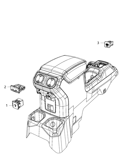 2019 Jeep Wrangler Power Inverter Outlet Diagram 1 - Thumbnail