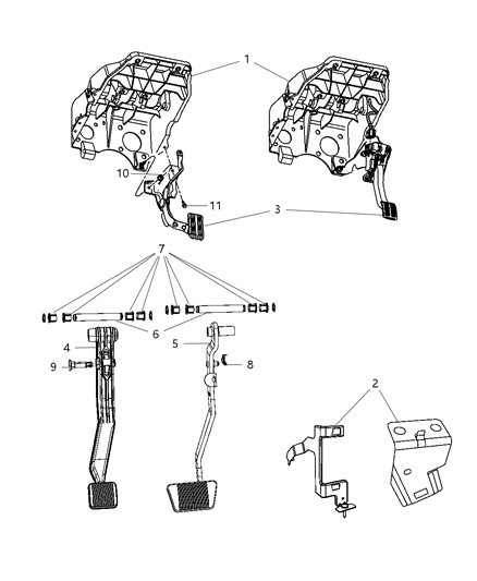 2008 Dodge Ram 5500 Bracket Connector Diagram for 56045653AA