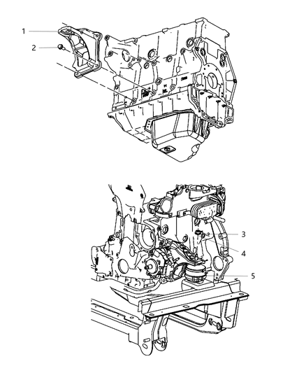 2008 Dodge Nitro Engine Mounting Diagram 1 - Thumbnail