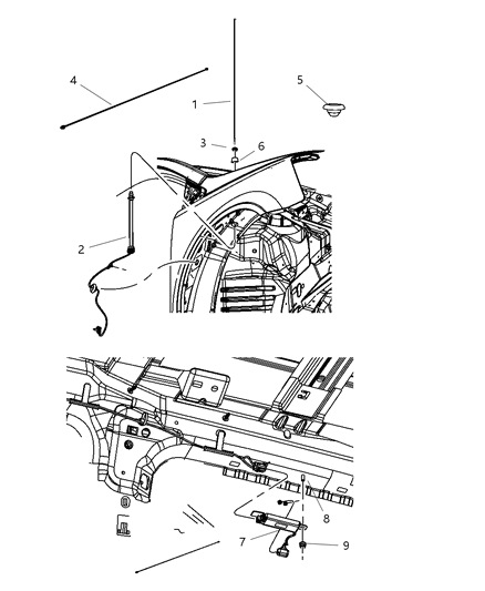 2010 Chrysler Town & Country Module Diagram for 5064324AC