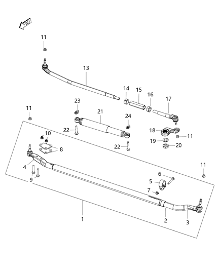 2015 Ram 3500 Pickup Steering Linkage Diagram