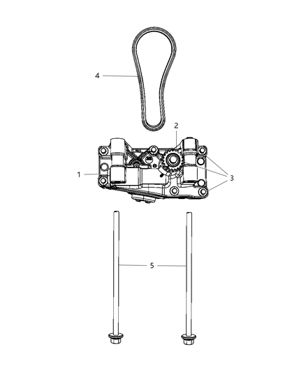 2009 Dodge Caliber Balance Shaft / Oil Pump Assembly Diagram 7 - Thumbnail