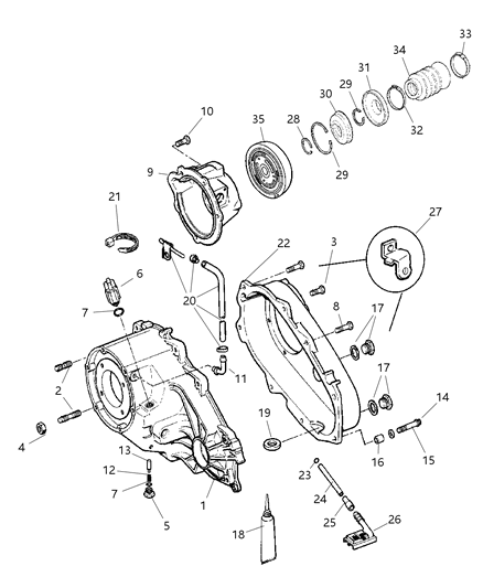 2003 Jeep Liberty Case & Related Parts Diagram 1 - Thumbnail