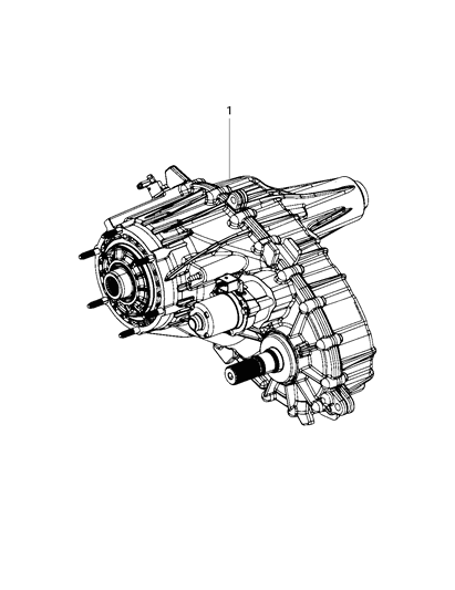 2021 Ram 1500 Transfer Case BW 48-11 Diagram for 68250775AG