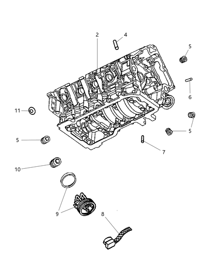 2005 Dodge Ram 1500 Cylinder Block Diagram 2 - Thumbnail