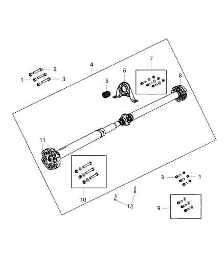 2012 Dodge Charger Shaft - Drive Diagram 4 - Thumbnail