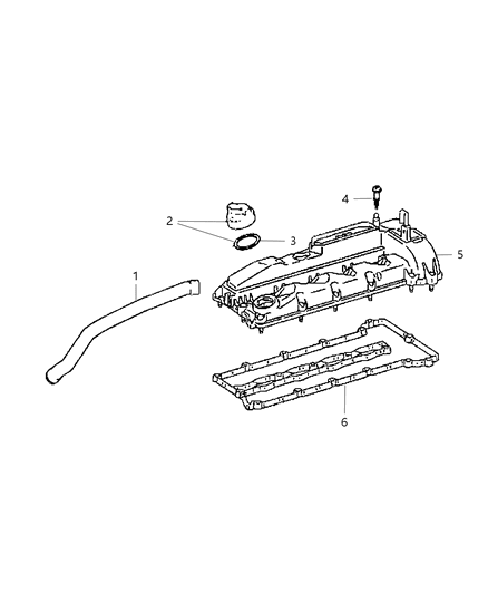 2012 Dodge Caliber Cylinder Head & Cover Diagram 4 - Thumbnail