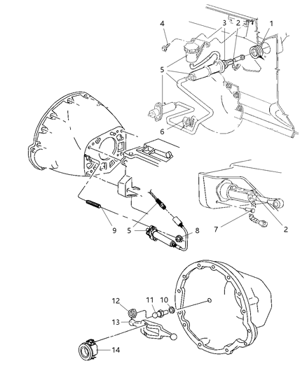 1997 Dodge Ram 3500 Hydraulic Assembly Diagram for 52087601