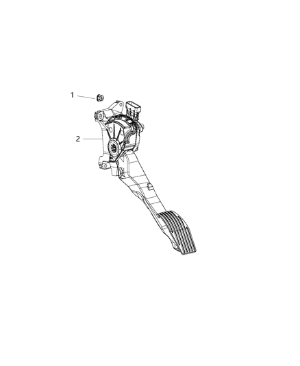 2021 Jeep Compass Accelerator Pedal And Related Parts Diagram