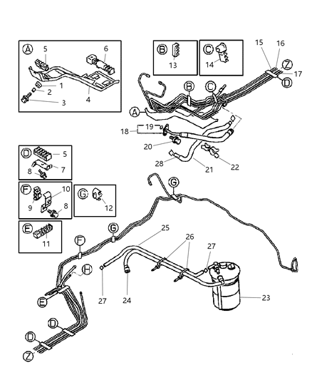 2002 Chrysler Sebring Coupe Fuel Line Diagram