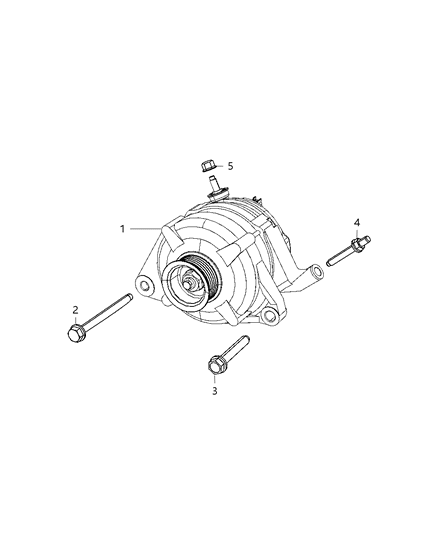 2012 Ram 1500 Generator/Alternator Diagram 1 - Thumbnail