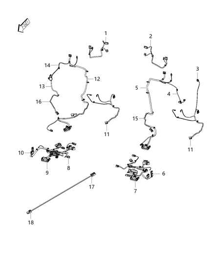 2015 Jeep Grand Cherokee Wiring Seat Cushion Diagram for 68230832AA