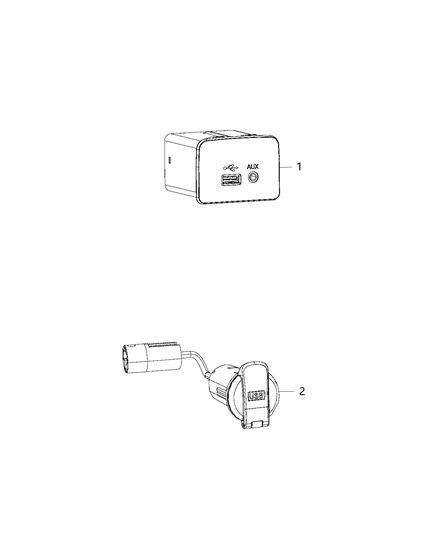 2017 Ram 5500 U Connect Media & Charging Center Diagram