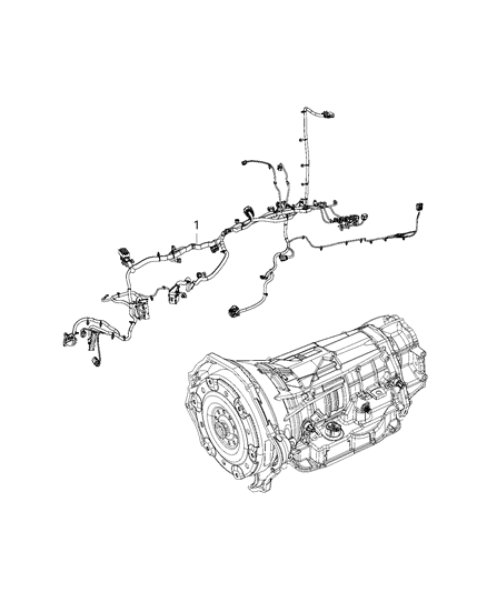 2020 Ram 2500 Wiring, Automatic Transmission Diagram 1 - Thumbnail