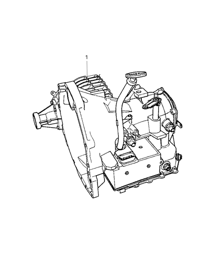 2006 Chrysler Sebring Transaxle Package With Torque Converter Diagram for 5144312AB