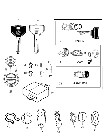 2001 Chrysler Prowler Receiver Diagram for 4686473AB