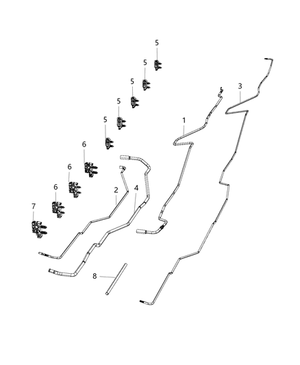 2020 Ram 5500 Fuel Lines/Tubes, Rear Diagram 7 - Thumbnail