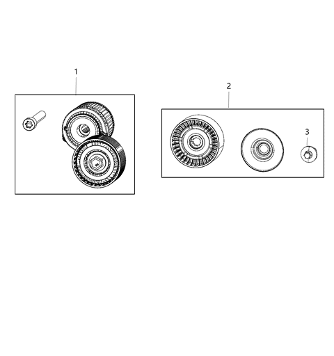 2021 Jeep Wrangler Pulley & Related Parts Diagram 2 - Thumbnail