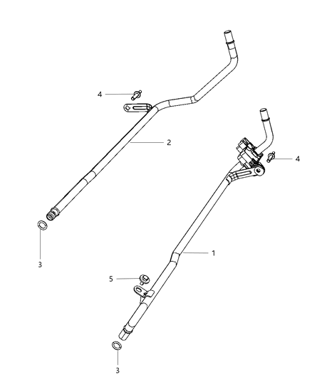 2021 Jeep Grand Cherokee Tube Coolant Inlet Diagram for 53034237AB