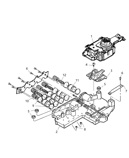 2000 Dodge Durango Valve Body Diagram 3 - Thumbnail