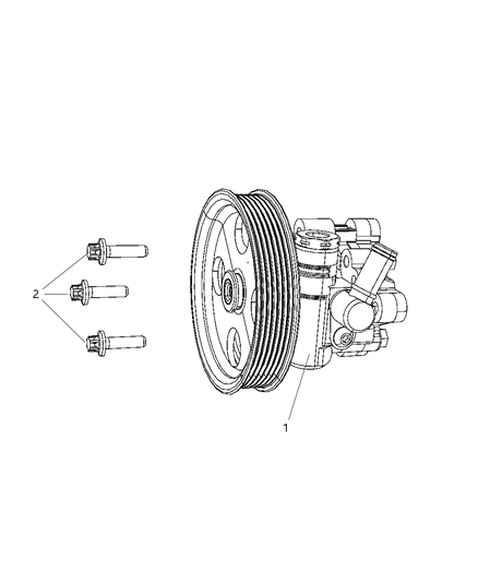 2010 Chrysler Sebring Power Steering Pump Diagram 4 - Thumbnail