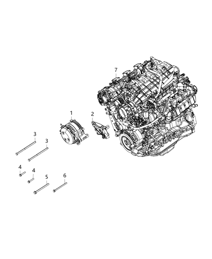 2019 Jeep Wrangler Generator/Alternator & Related Parts Diagram 4 - Thumbnail