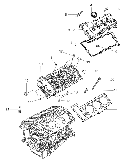 2004 Dodge Intrepid Cylinder Head Diagram 1 - Thumbnail