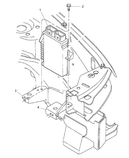 1999 Chrysler Sebring Module Engine Controller Diagram for 4671637AA