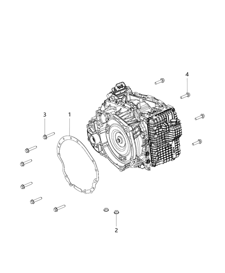 2017 Chrysler 200 Mounting Bolts Diagram 2 - Thumbnail