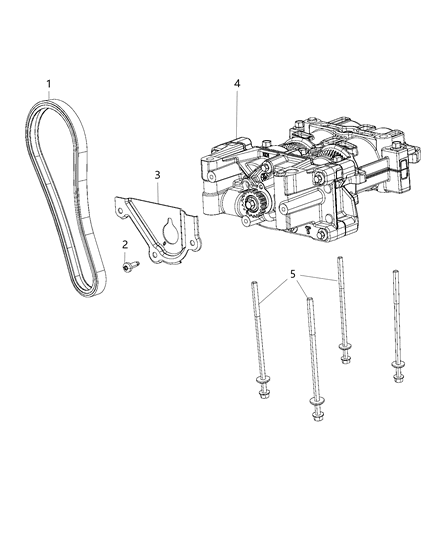 2021 Jeep Compass Shaft Assembly Bolt Diagram for 6513415AA