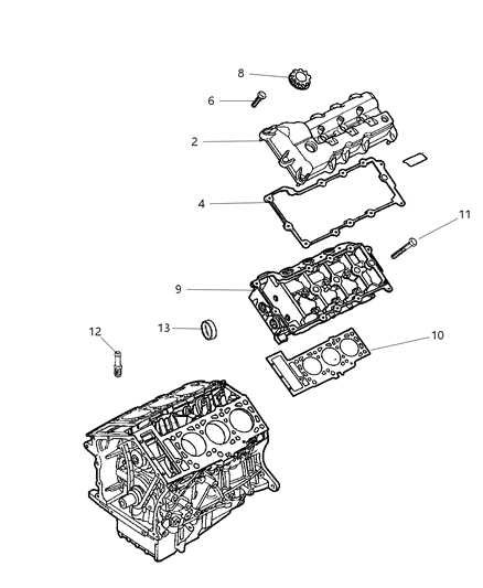 2002 Dodge Intrepid Cylinder Head Diagram 1 - Thumbnail