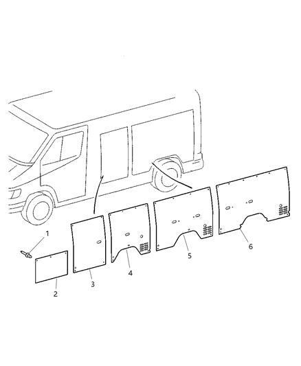 2006 Dodge Sprinter 3500 Inner Panels Diagram 4 - Thumbnail