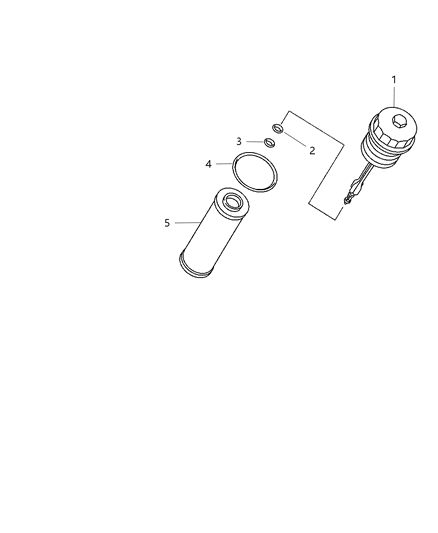 2012 Dodge Caliber Engine Oil Filter & Adapter Diagram 2 - Thumbnail