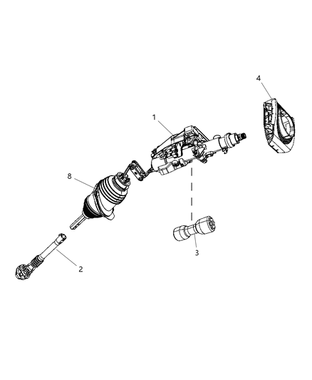 2010 Chrysler 300 Steering Column Diagram 2 - Thumbnail