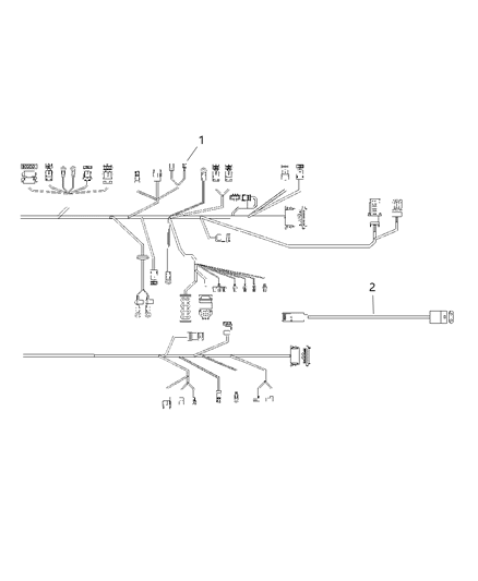 2006 Chrysler Crossfire Grommet Body Wiring Diagram for 5099892AA